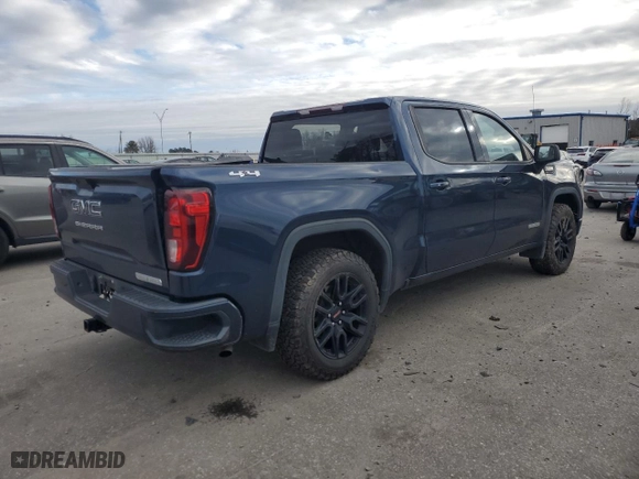 2021 GMC Sierra 1500 Elevation with VIN 1GTU9CED4MZ158850, listed as a Copart auction lot 85662124 with 72,319 mi miles and Salvage Title. Bid and sale history available at carsss.com. Image 3.