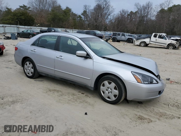 2005 Honda Accord LX with VIN 1HGCM66325A003345, listed as a Copart auction lot 47226895 with 137,276 mi miles and Salvage title. Bid and sale history available at DreamBid. Image 4.