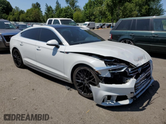 2018 Audi A5 Sportback Premium Plus with VIN WAUENCF57JA009315, listed as a Copart auction lot 58626173 with 63,183 mi miles. Bid and sale history available at carsss.com. Image 4.