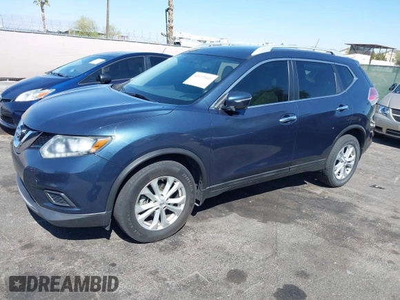 2015 Nissan Rogue SL with VIN 5N1AT2MV5FC927592, listed as a IAAI auction lot 42132041 with 174,536 mi miles and . Bid and sale history available at carsss.com. Image 18.