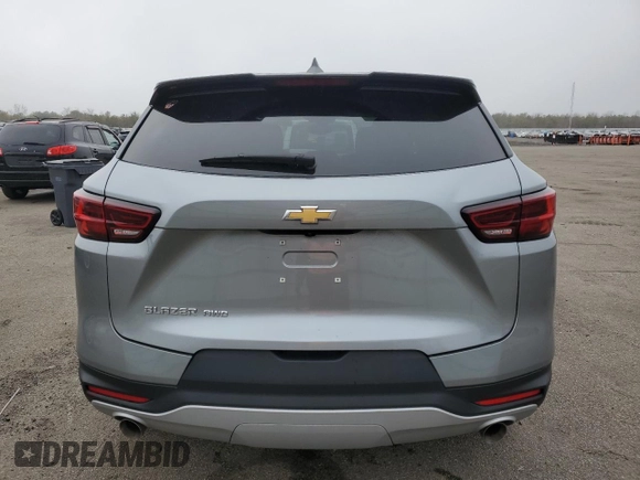 2024 Chevrolet Blazer LT with VIN 3GNKBHR40RS157242, listed as a Copart auction lot 50134195 with 7,253 mi miles and Salvage title. Bid and sale history available at DreamBid. Image 6.