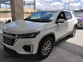 2023 Chevrolet Traverse LT Cloth with VIN 1GNEVGKW9PJ269532, listed as a IAAI auction lot 42672603 with 48,681 mi miles and . Bid and sale history available at DreamBid. Image 1.