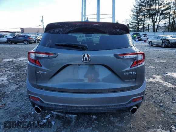 2023 Acura RDX w/A-Spec Package with VIN 5J8TC2H67PL023536, listed as a Copart auction lot 87268614 with 19,972 mi miles and Salvage title. Bid and sale history available at DreamBid. Image 6.