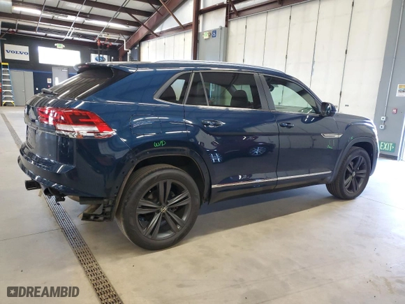 2021 Volkswagen Atlas Cross Sport 3.6L V6 SE w/Technology R-Line with VIN 1V2RE2CA4MC203758, listed as a Copart auction lot 75202544 with 35,000 mi miles and Salvage Title. Bid and sale history available at carsss.com. Image 3.