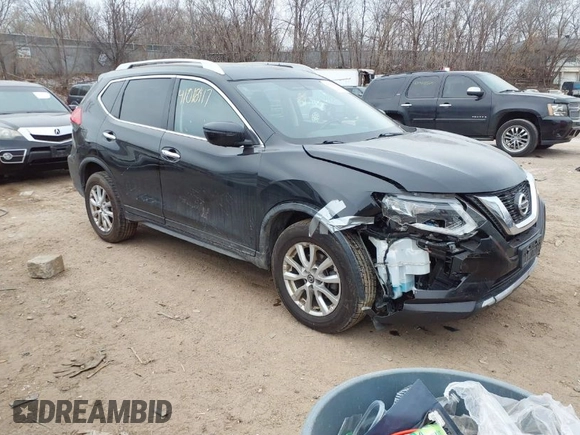 2017 Nissan Rogue S with VIN JN8AT2MV2HW002942, listed as a IAAI auction lot 41018417 with 151,945 mi miles. Bid and sale history available at carsss.com. Image 1.