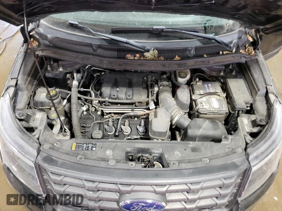 2016 Ford Utility Police Interceptor with VIN 1FM5K8AR9GGB96917, listed as a Copart auction lot 71740794 with 0 mi miles and Salvage Title. Bid and sale history available at carsss.com. Image 12.