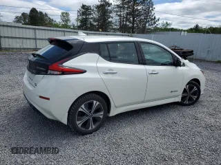 2019 Nissan LEAF SL Plus with VIN 1N4BZ1CP5KC317891, listed as a Copart auction lot 57491825 with 88,841 mi miles and Salvage title. Bid and sale history available at DreamBid. Image 3.