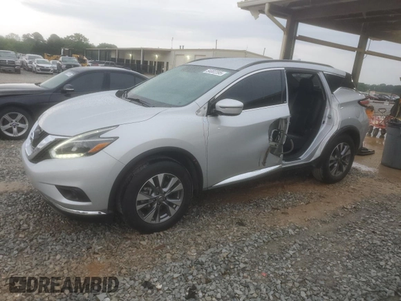 2018 Nissan Murano SV with VIN 5N1AZ2MG0JN112326, listed as a Copart auction lot 54002395 with 69,527 mi miles and Salvage Title. Bid and sale history available at DreamBid. Image 1.