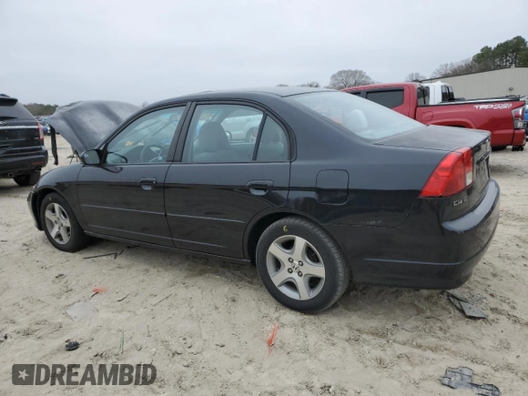 2004 Honda Civic EX with VIN 2HGES26704H507483, listed as a Copart auction lot 48574625 with 181,619 mi miles and Salvage Title. Bid and sale history available at DreamBid. Image 2.