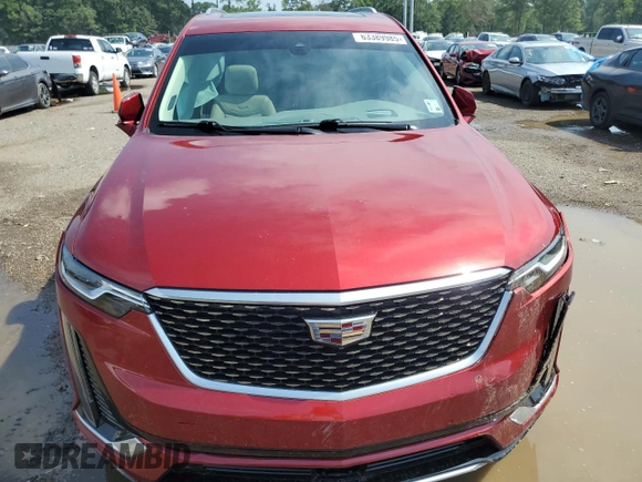 2022 Cadillac XT6 Premium Luxury with VIN 1GYKPCRS7NZ101706, listed as a Copart auction lot 63389985 with 27,021 mi miles and Salvage title. Bid and sale history available at DreamBid. Image 5.