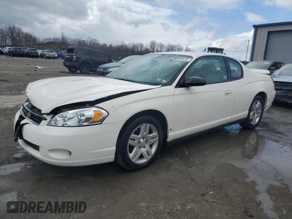 2006 Chevrolet Monte Carlo LT 3.9L with VIN 2G1WK151169329258, listed as a Copart auction lot 50090535 with 87,061 mi miles and Salvage Title. Bid and sale history available at carsss.com. Image 1.