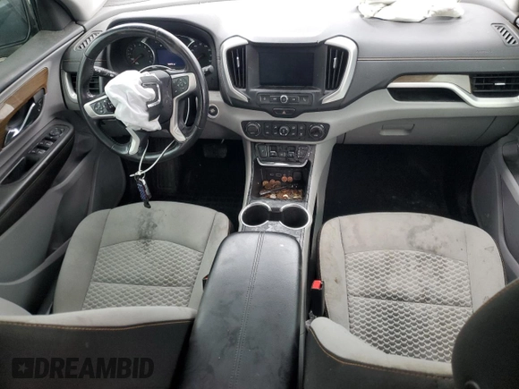 2021 GMC Terrain SLE with VIN 3GKALMEV0ML356131, listed as a Copart auction lot 57857565 with 140,473 mi miles and Salvage title. Bid and sale history available at DreamBid. Image 8.