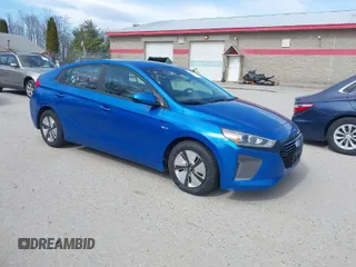 2018 Hyundai Ioniq Blue with VIN KMHC65LC9JU064316, listed as a IAAI auction lot 42020461 with 215,244 mi miles and . Bid and sale history available at DreamBid. Image 1.
