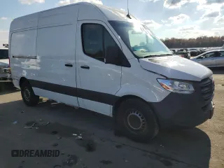 2021 Mercedes-Benz Sprinter Cargo with VIN W1Y4EBHY3MT057270, listed as a Copart auction lot 74331543 with 24,446 mi miles and . Bid and sale history available at carsss.com. Image 4.