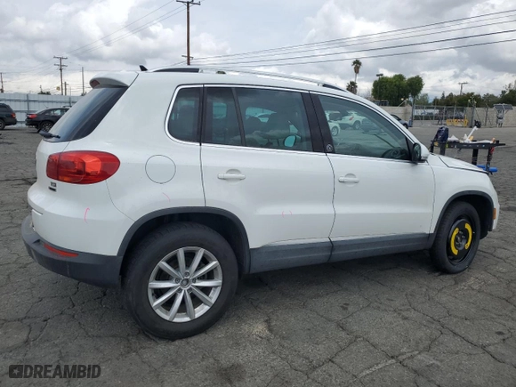 2017 Volkswagen Tiguan Wolfsburg Edition with VIN WVGSV7AX0HK014796, listed as a Copart auction lot 51113015 with 51,592 mi miles and Salvage Title. Bid and sale history available at carsss.com. Image 3.