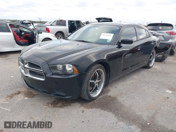 2014 Dodge Charger SE with VIN 2C3CDXBG2EH187978, listed as a IAAI auction lot 41246875 with 106,635 mi miles and . Bid and sale history available at DreamBid. Image 2.