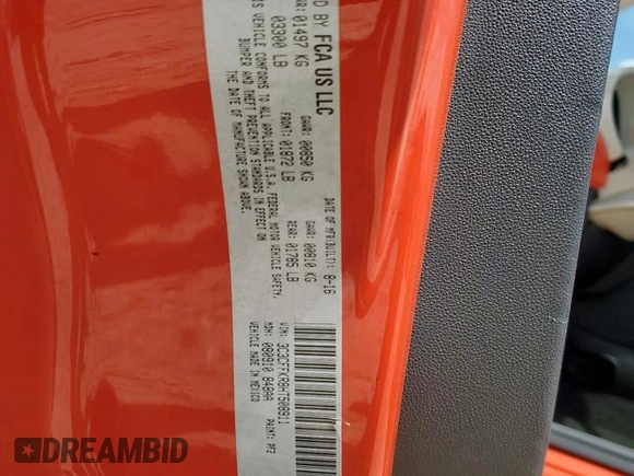 2017 FIAT 500 Pop with VIN 3C3CFFKR8HT508911, listed as a Copart auction lot 62008865 with 70,397 mi miles and Clean title. Bid and sale history available at DreamBid. Image 12.