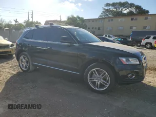 2015 Audi Q5 Premium with VIN WA1CFAFP4FA130639, listed as a Copart auction lot 40376174 with 77,301 mi miles and Salvage title. Bid and sale history available at DreamBid. Image 4.