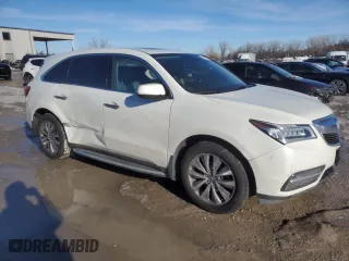2015 Acura MDX Tech Pkg with VIN 5FRYD4H43FB027627, listed as a Copart auction lot 89115365 with 115,282 mi miles and Salvage Title. Bid and sale history available at carsss.com. Image 4.