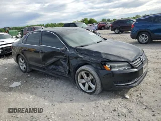 2013 Volkswagen Passat SE with VIN 1VWBN7A30DC134309, listed as a Copart auction lot 55862505 with 162,649 mi miles and Salvage title. Bid and sale history available at DreamBid. Image 4.