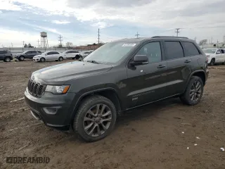 2016 Jeep Grand Cherokee Limited 75th Anniversary with VIN 1C4RJFBG8GC426805, listed as a Copart auction lot 43788395 with 187,543 mi miles and Salvage Title. Bid and sale history available at carsss.com. Image 1.