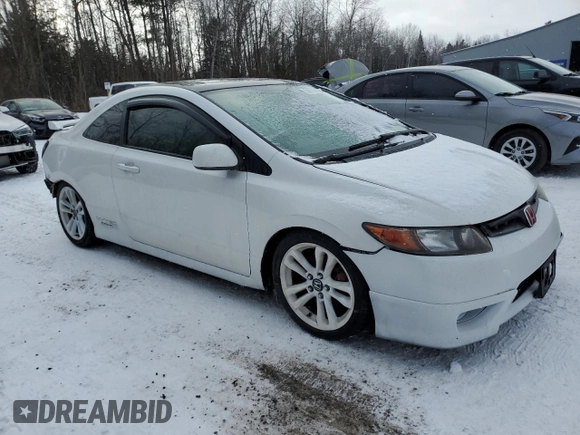 2007 Honda Civic Si with VIN 2HGFG21587H100365, listed as a Copart auction lot 84713504 with 347,419 mi miles and Salvage Title. Bid and sale history available at DreamBid. Image 4.