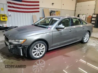 2015 Audi A6 3.0T Premium Plus with VIN WAUFGAFC7FN034636, listed as a Copart auction lot 43754865 with 84,000 mi miles and Salvage Title. Bid and sale history available at carsss.com. Image 1.