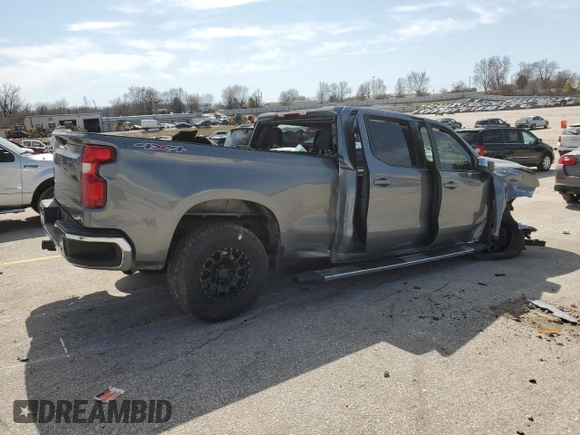 2021 Chevrolet Silverado 1500 LT with VIN 1GCUYDED4MZ142740, listed as a Copart auction lot 48862435 with Not Provided miles and Salvage Title. Bid and sale history available at DreamBid. Image 3.