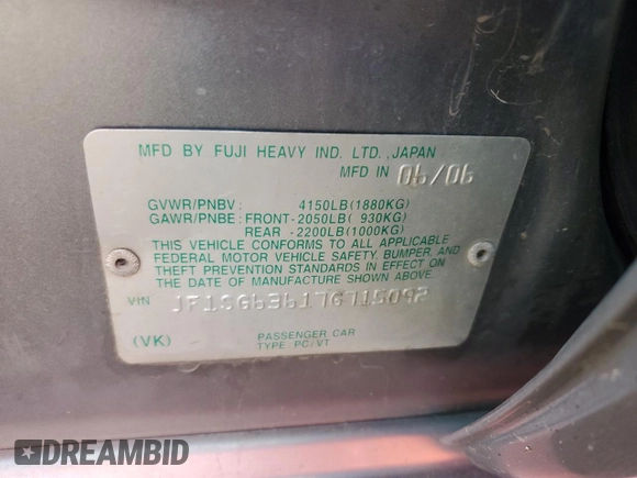 2007 Subaru Forester X with VIN JF1SG63617G715092, listed as a Copart auction lot 80964434 with 140,827 mi miles and Salvage Title. Bid and sale history available at carsss.com. Image 13.