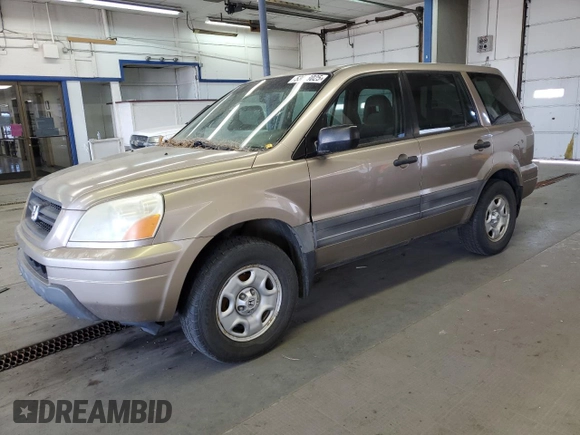 2004 Honda Pilot LX z VIN 2HKYF18164H560909, wystawiony jako Copart lot #53088025 z przebiegiem 253 699 mil mil oraz Czysty tytuł • Clean title. Historia ofert i sprzedaży dostępna na DreamBid. Obrazek 1.