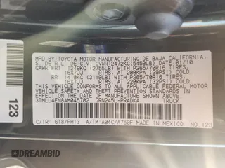 2010 Toyota Tacoma with VIN 3TMLU4EN8AM045702, listed as a Copart auction lot 63617625 with 138,247 mi miles and Salvage title. Bid and sale history available at DreamBid. Image 12.
