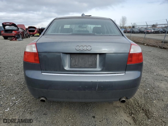 2004 Audi A4 1.8T with VIN WAULC68E24A062424, listed as a Copart auction lot 43200915 with 141,580 mi miles and Salvage Title. Bid and sale history available at carsss.com. Image 6.