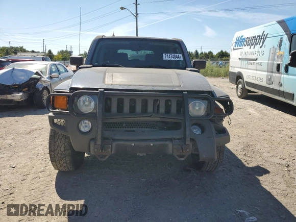 2007 Hummer H3 SUV with VIN 5GTDN13E978156672, listed as a Copart auction lot 71474844 with 191,547 mi miles and Salvage Title. Bid and sale history available at carsss.com. Image 5.