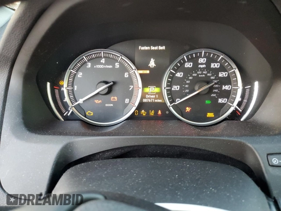 2020 Acura TLX w/Technology Pkg with VIN 19UUB2F49LA004288, listed as a Copart auction lot 80317004 with 87,671 mi miles and Salvage Title. Bid and sale history available at carsss.com. Image 9.