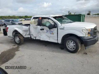 2017 Ford F-150 XL with VIN 1FTEX1C89HFB90351, listed as a Copart auction lot 59630905 with 27,760 mi miles and Non repairable. Bid and sale history available at DreamBid. Image 4.