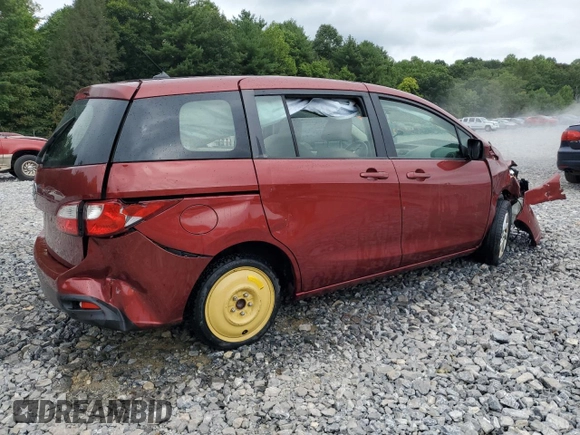 2012 Mazda 5 Sport with VIN JM1CW2BL4C0128082, listed as a Copart auction lot 67080914 with Not Provided miles and Salvage Title. Bid and sale history available at DreamBid. Image 3.