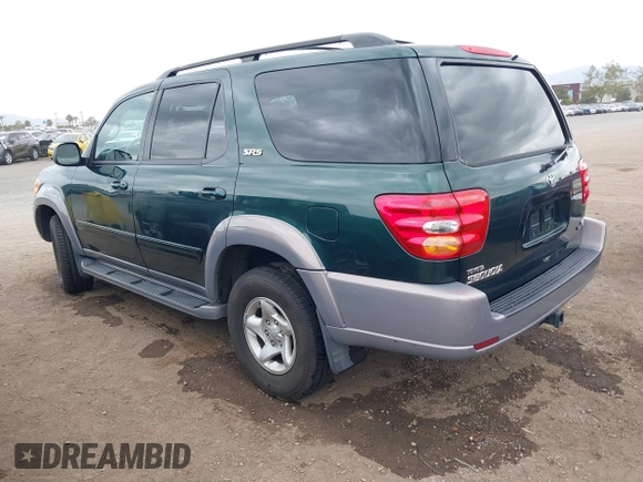 2002 Toyota Sequoia SR5 with VIN 5TDZT34A72S064135, listed as a IAAI auction lot 42052020 with 184,623 mi miles and . Bid and sale history available at DreamBid. Image 3.