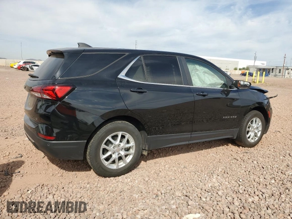 2022 Chevrolet Equinox LT with VIN 3GNAXKEV3NL113961, listed as a Copart auction lot 50740045 with 49,555 mi miles and Salvage Title. Bid and sale history available at DreamBid. Image 3.