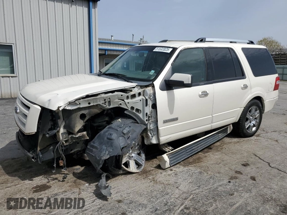 2008 Ford Expedition Limited z VIN 1FMFU19598LA75210, wystawiony jako Copart lot #51532025 z przebiegiem 276 757 mil mil oraz Szkoda całkowita • Salvage title. Historia ofert i sprzedaży dostępna na DreamBid. Obrazek 1.
