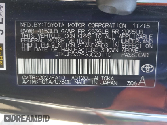 2016 Scion tC z VIN JTKJF5C79GJ020110, wystawiony jako Copart lot #86995214 z przebiegiem 79 165 mil mil oraz Szkody całkowita. Historia ofert i sprzedaży dostępna na DreamBid. Obrazek 12.