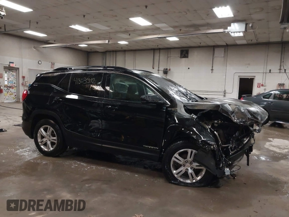 2018 GMC Terrain SLE with VIN 3GKALTEV2JL407702, listed as a IAAI auction lot 41803542 with 1 mi miles. Bid and sale history available at carsss.com. Image 16.