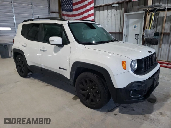 2018 Jeep Renegade Altitude with VIN ZACCJABB0JPH86196, listed as a Copart auction lot 58891575 with Not provided miles and Salvage title. Bid and sale history available at DreamBid. Image 4.