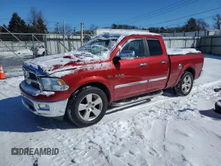 2010 Dodge 1500 Laramie with VIN 1D7RV1GT3AS225023, listed as a Copart auction lot 45312535 with 62,962 mi miles and Salvage Title. Bid and sale history available at DreamBid. Image 1.