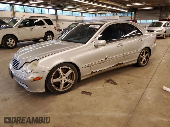 2004 Mercedes-Benz C 230 Kompressor with VIN WDBRF40J34A589162, listed as a Copart auction lot 54264684 with 190,807 mi miles and Clean Title. Bid and sale history available at DreamBid. Image 1.