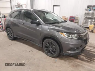 2022 Honda HR-V Sport with VIN 3CZRU6H13NM764581, listed as a IAAI auction lot 41206113 with 28,435 mi miles. Bid and sale history available at carsss.com. Image 1.