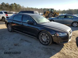 2015 Audi A8 L 3.0T with VIN WAU3GAFD1FN017875, listed as a Copart auction lot 88210815 with 124,720 mi miles and Salvage Title. Bid and sale history available at carsss.com. Image 4.