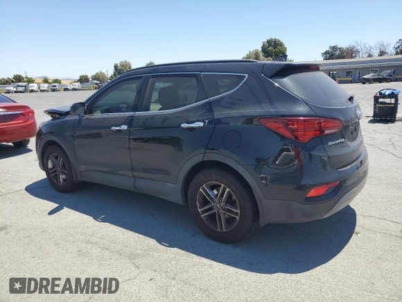 2017 Hyundai Santa Fe 2.4L with VIN 5NMZU3LBXHH019659, listed as a Copart auction lot 64056815 with 121,210 mi miles and Salvage title. Bid and sale history available at DreamBid. Image 2.