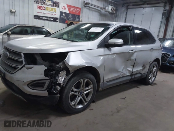 2016 Ford Edge Titanium with VIN 2FMPK4K92GBB42155, listed as a IAAI auction lot 41843234 with 191,456 mi miles and . Bid and sale history available at DreamBid. Image 18.
