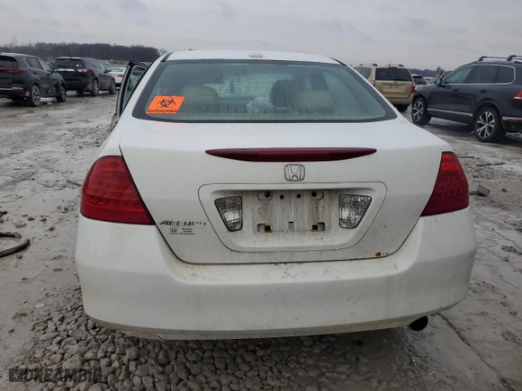 2007 Honda Accord Sdn EX-L with VIN 1HGCM568X7A089853, listed as a Copart auction lot 47017235 with 0 mi miles and Clean Title. Bid and sale history available at carsss.com. Image 6.