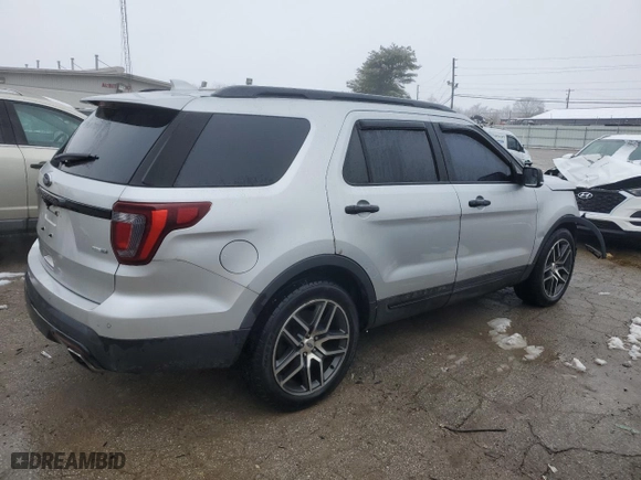 2016 Ford Explorer Sport with VIN 1FM5K8GT5GGC89162, listed as a Copart auction lot 44734365 with 170,985 mi miles and Salvage Title. Bid and sale history available at carsss.com. Image 3.
